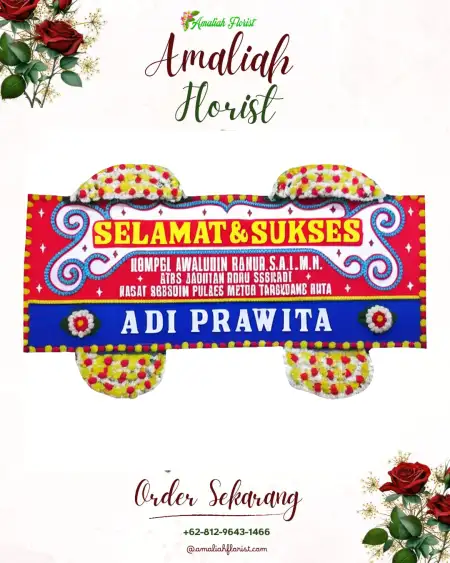 Papan Bunga Ucapan Selamat Tlogowatu